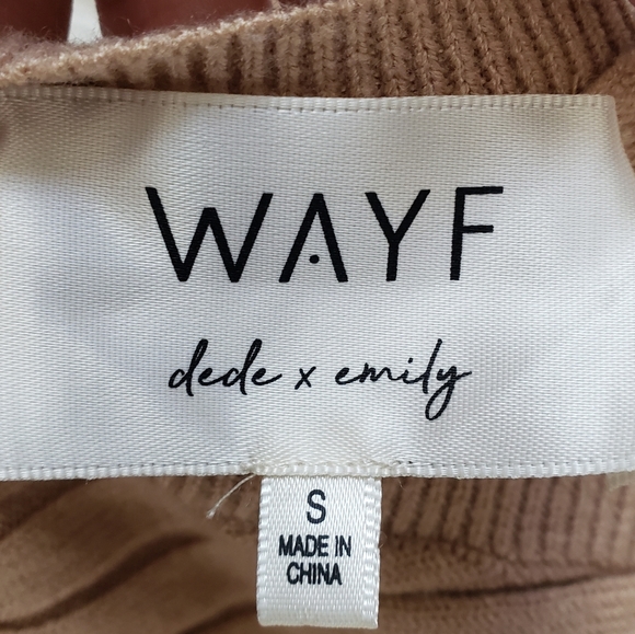 NEW Wayf BFF Hollie Long Sleeve Sweater Dress - Picture 6 of 8